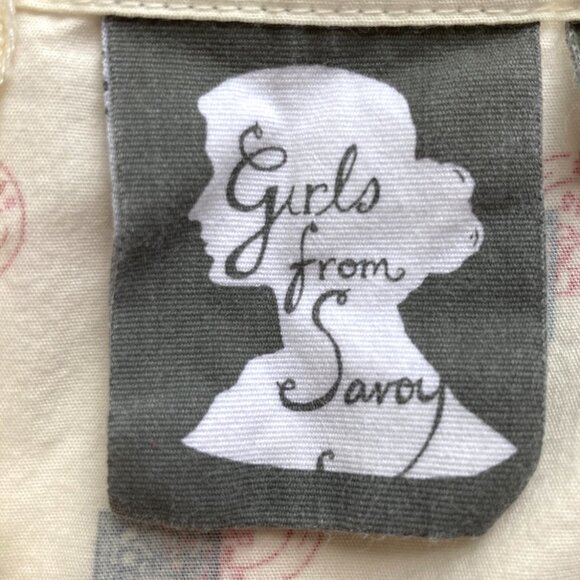 Girls From Savoy Cotton Dress Sincerely Paris Halter Pin-up Girl - Picture 3 of 13